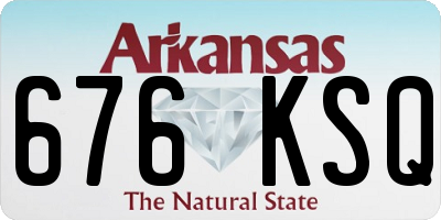AR license plate 676KSQ