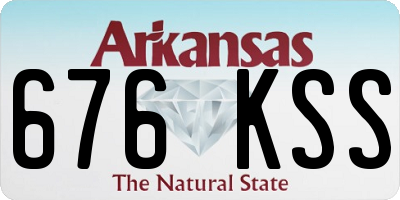 AR license plate 676KSS