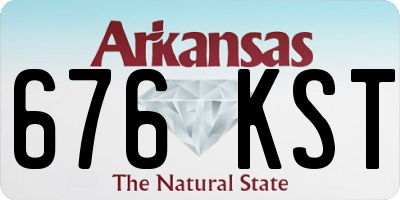 AR license plate 676KST