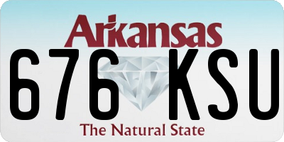 AR license plate 676KSU