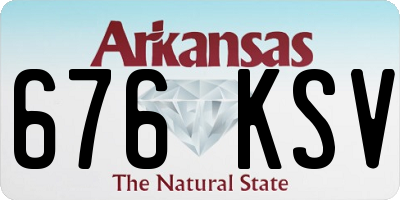 AR license plate 676KSV