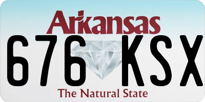 AR license plate 676KSX
