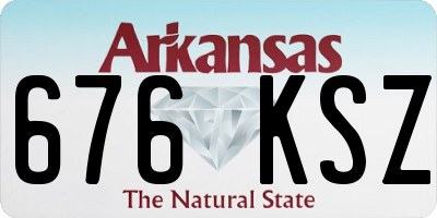 AR license plate 676KSZ