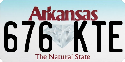 AR license plate 676KTE