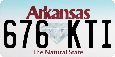 AR license plate 676KTI