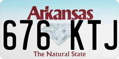 AR license plate 676KTJ