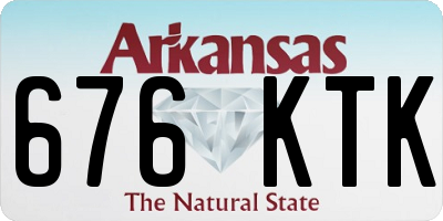 AR license plate 676KTK