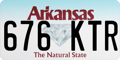 AR license plate 676KTR