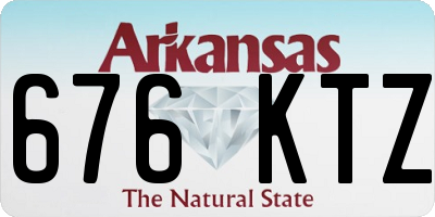 AR license plate 676KTZ