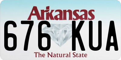 AR license plate 676KUA