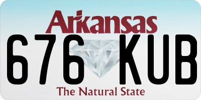 AR license plate 676KUB