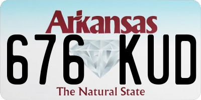 AR license plate 676KUD