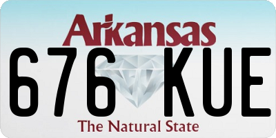 AR license plate 676KUE