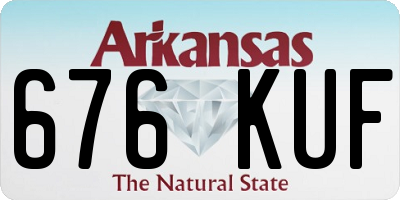 AR license plate 676KUF