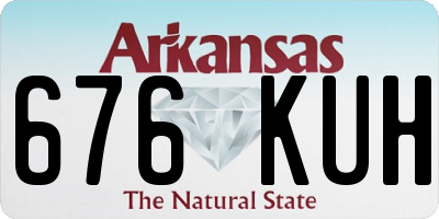 AR license plate 676KUH