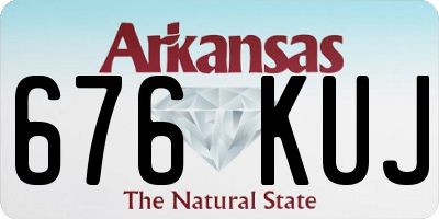 AR license plate 676KUJ