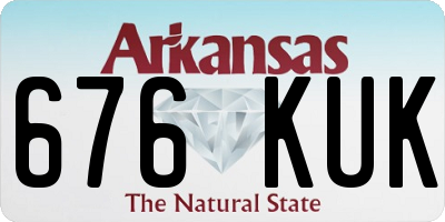 AR license plate 676KUK