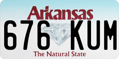 AR license plate 676KUM