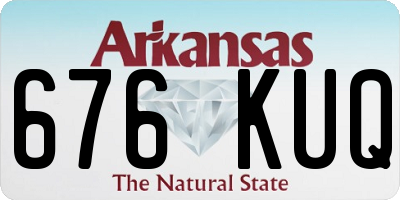 AR license plate 676KUQ