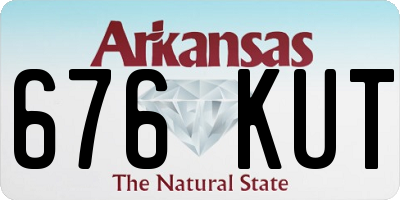 AR license plate 676KUT