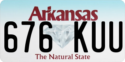 AR license plate 676KUU