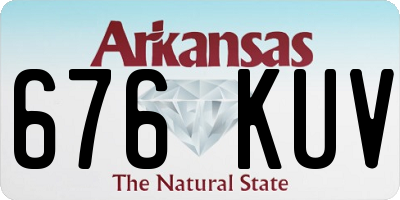 AR license plate 676KUV