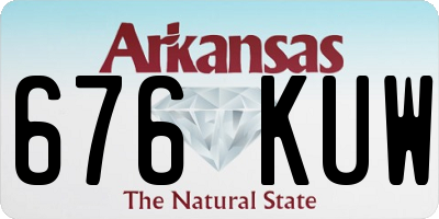 AR license plate 676KUW