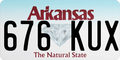 AR license plate 676KUX