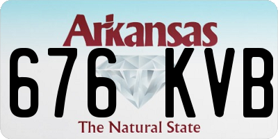 AR license plate 676KVB