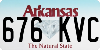 AR license plate 676KVC