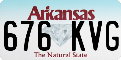 AR license plate 676KVG