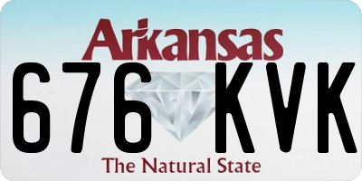AR license plate 676KVK