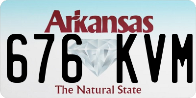 AR license plate 676KVM
