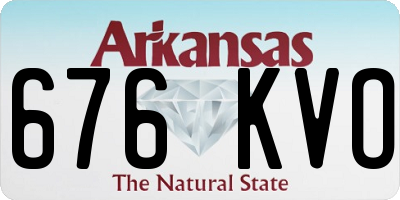 AR license plate 676KVO