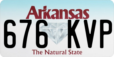 AR license plate 676KVP