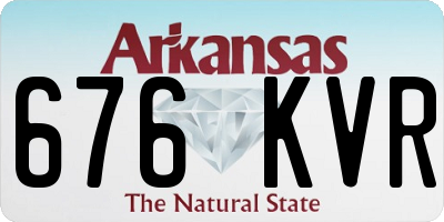 AR license plate 676KVR