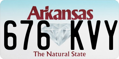 AR license plate 676KVY