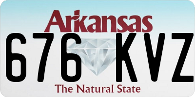 AR license plate 676KVZ