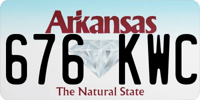 AR license plate 676KWC