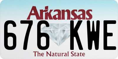 AR license plate 676KWE