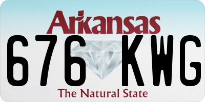 AR license plate 676KWG