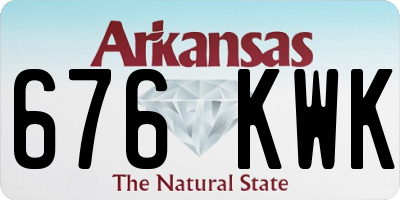 AR license plate 676KWK