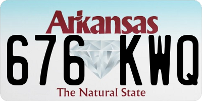 AR license plate 676KWQ