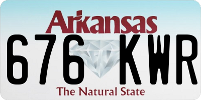 AR license plate 676KWR