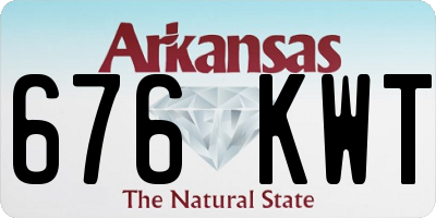 AR license plate 676KWT