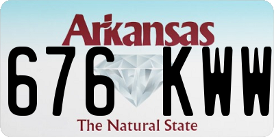 AR license plate 676KWW
