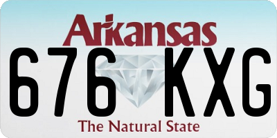 AR license plate 676KXG