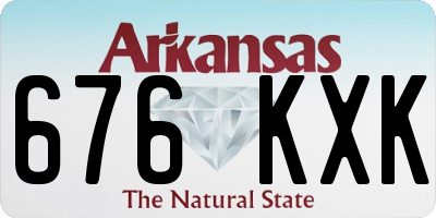 AR license plate 676KXK