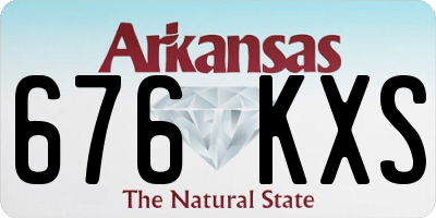 AR license plate 676KXS