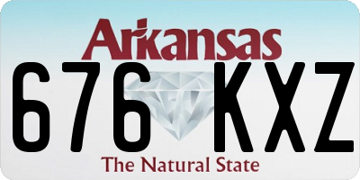 AR license plate 676KXZ